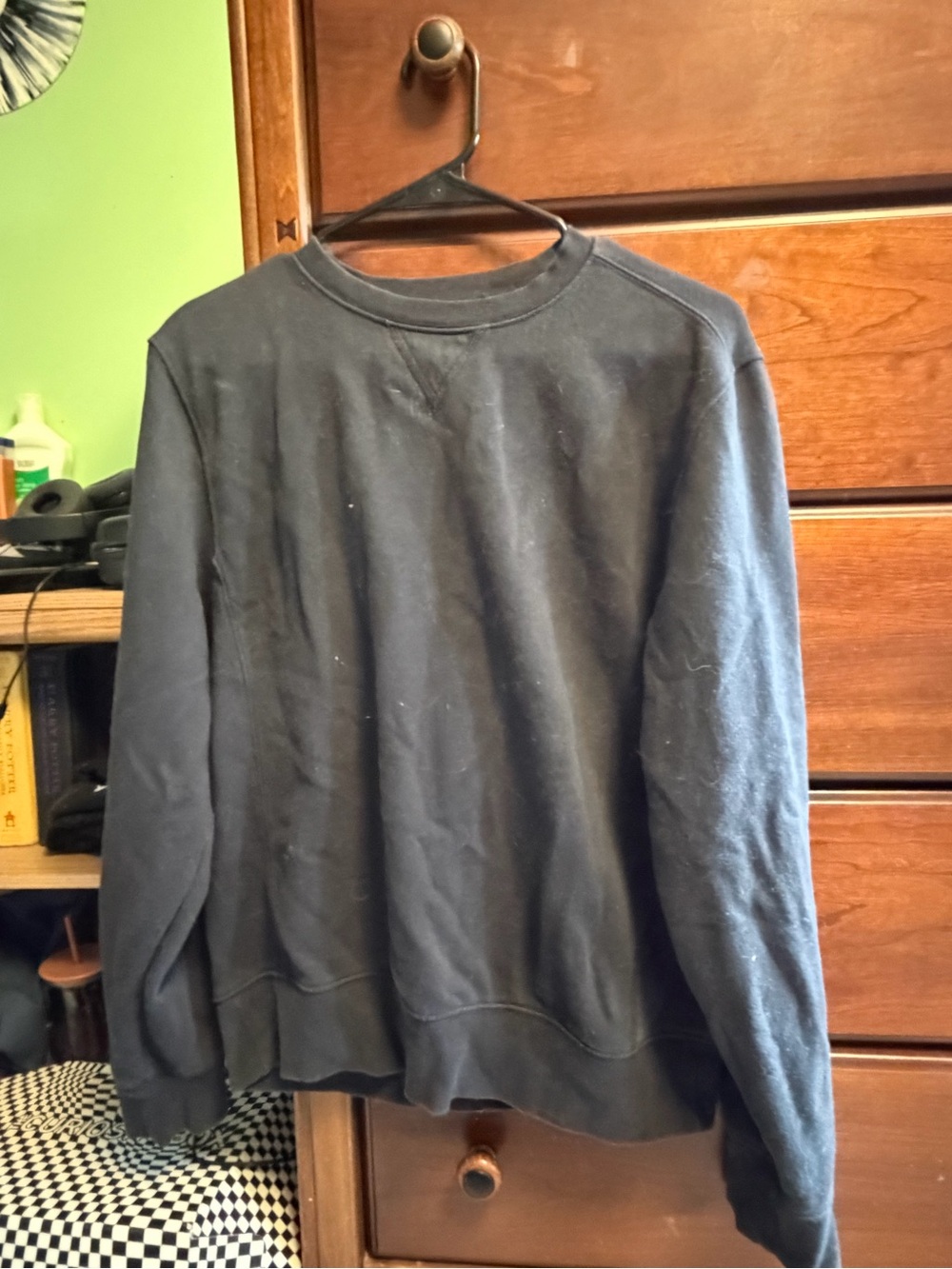 Soft Black Crewneck Sweatshirt